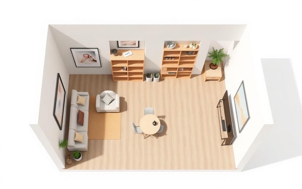 Modern Contemporary interior render example